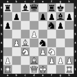 1964 Moscow RUS – Round 1 – Taimanov, Mark E – 1/2-1/2 – Boleslavsky, Isaac – G5