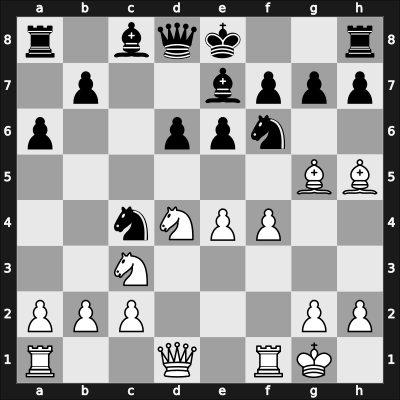 1964 Moscow RUS – Round 11 – Liberzon, Vladimir M – 0-1 – Polugaevsky, Lev – G28