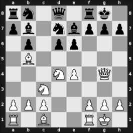 1964 Moscow RUS – Round ? – Bakulin, Nikolac I – 1/2-1/2 – Volovich, Anatoly – G52