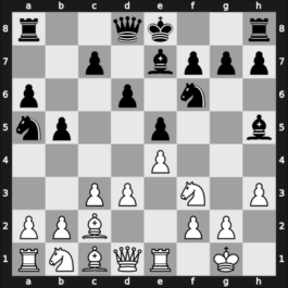 1964 Moscow RUS – Round ? – Simagin, Vladimir – 1/2-1/2 – Bakulin, Nikolac I – G62