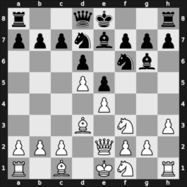 1964 Moscow RUS – Round ? – Estrin, Yakov – 1/2-1/2 – Bakulin, Nikolac I – G64