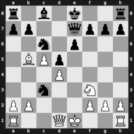 1964 Sarajevo 7th – Round 14 – Pachman, Ludek – 1/2-1/2 – Trifunovic, Petar – G16