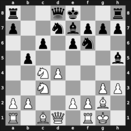 1964 Sarajevo BIH – Round 9 – Trifunovic, Petar – 1/2-1/2 – Kozomara, Vlado – G20