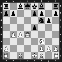1964 Sarajevo BIH – Round 12 – Kozomara, Vlado – 1/2-1/2 – Matulovic, Milan – G25