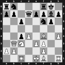 1964 Tel Aviv olm fin-A – Round 8 – Reshevsky, Samuel – 0-1 – Yanofsky, Daniel Abraham – G171
