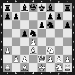 1964 Tel Aviv olm fin-A – Round 13 – Matulovic, Milan – 1-0 – Witt, Leslie – G285