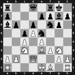 1964 Tel Aviv olm fin-B – Round 1 – Borja, Meliton – 1/2-1/2 – Quinones Carrillo, Oscar – G4