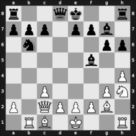1964 UKR Ch – Round 16 – Bannik, Anatolij – 1/2-1/2 – Romanovsky, Rem Konstantinovich – G98