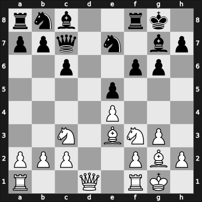 1964 YUG Ch 19th – Round 17 – Damjanovic, Mato – 1-0 – Ciric, Dragoljub M – G16