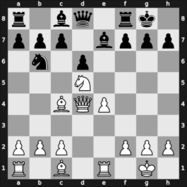 1964 Zagreb – Round 2 – Fuderer, Andrija – 1/2-1/2 – Matanovic, Aleksandar – G11
