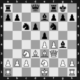 1964 Zinnowitz GER – Round 7 – Dely, Peter – 1/2-1/2 – Bogdanovic, Rajko – G10