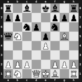 1964 Zinnowitz GER – Round 8 – Bednarski, Jacek B – 1/2-1/2 – Jansa, Vlastimil – G11