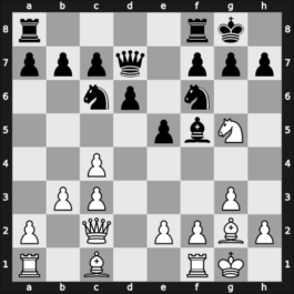 1965 Aalborg – Round 1 – Hansen, Victor – 1/2-1/2 – Moe, Mogens – G5