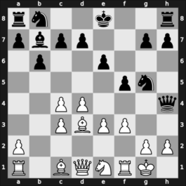 1965 Aalborg – Round 1 – Holm, Sejer – 1/2-1/2 – Andersen, Borge – G23
