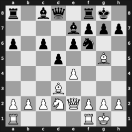 1965 Belgrade – Round 8 – Matulovic, Milan – 1/2-1/2 – Flesch, János – G50