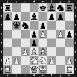 1965 Budapest – Round 1 – Csom, Istvan – 1-0 – Varnusz, Egon – G39