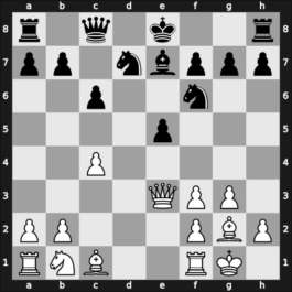 1965 Budapest2 – Round 1 – Taimanov, Mark E – 1/2-1/2 – Pirc, Vasja – G4