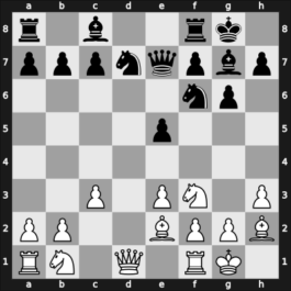 1965 Buenos Aires – Round 1 – Bolbochan, J. – 1/2-1/2 – Cafure, Emilio – G14