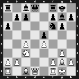 1965 Buenos Aires ch-ARG – Round 9 – Pugach, Alevtina – 1/2-1/2 – Bielicki, Carlos – G59