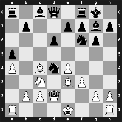 1965 Buenos Aires ch-ARG – Round 17 – Rubinetti, Alejandro – 1/2-1/2 – Bielicki, Carlos – G105