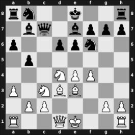 1965 Clare Benedict Cup 12th – Round 4 – Albareda, Miguel – 1/2-1/2 – Van den Berg, Carel B – G9