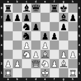 1965 Copenhagen – Round 1 – Ujtelky, Maximilian – 1/2-1/2 – Janosevic, Dragoljub – G4