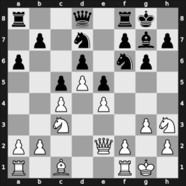 1965 Copenhagen – Round 2 – Taimanov, Mark E – 1-0 – Jakobsen, Ole – G30