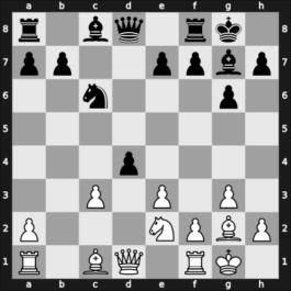 1965 Copenhagen – Round 7 – Gligorić, Svetozar – 1/2-1/2 – Suetin, Alexey S – G65