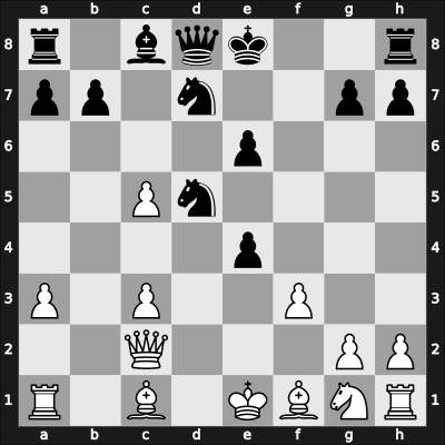 1965 DDR Ch 15th – Round 2 – Moehring, Guenther – 1/2-1/2 – Neukirch, Detlef – G3