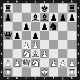 1965 HUN-ch21 – Round 1 – Portisch, Ferenc – 1-0 – Kovacs, Laszlo M – G9