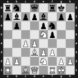 1965 HUN-ch21 – Round 1 – Portisch, Ferenc – 1-0 – Kluger, Gyula – G27