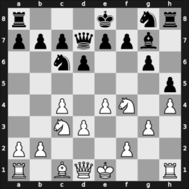 1965 Hamburg etc – Round 3 – Damjanovic, Marko – 1/2-1/2 – Taimanov, Mark E – G28