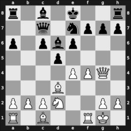 1965 Hastings ch-BCF – Round 1 – Hartston, William R – 1/2-1/2 – Holmes, Hugh D – G13