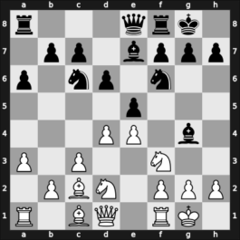 1965 Hoogovens – Round 1 – Van den Berg, Cees – 1/2-1/2 – Van Scheltinga, Theo – G16