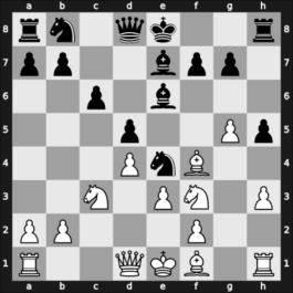 1965 Hoogovens – Round 6 – Geller, Efim P – 1-0 – Pachman, Ludek – G49