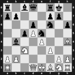 1965 Hoogovens – Round 6 – Johannessen, Svein – 1/2-1/2 – Matanovic, Aleksandar – G51