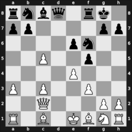 1965 Hoogovens – Round 10 – Portisch, Lajos – 1/2-1/2 – Donner, Jan-Hein – G75