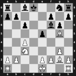 1965 Hungary – Round 1 – Forintos, Gyozo V – 1/2-1/2 – Kluger, Gyula – G94