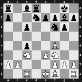 1965 Hungary – Round 1 – Kluger, Gyula – 1/2-1/2 – Navarovszky, Laszlo – G61