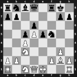 1965 It Zinnowitz GER – Round 5 – Ghitescu, Theodor – 1/2-1/2 – Lein, Anatoly – G11
