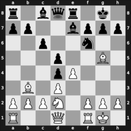 1965 Kiev (Ukraine) – Round 7 – Nakonechny, Sergey – 1/2-1/2 – Kostiuchenko, Alexander – G4