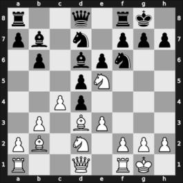 1965 Malaga Malaga ESP – Round 7 – Toran Albero, Roman – 1/2-1/2 – O&rsquo;Kelly de Galway, Alberic – G14