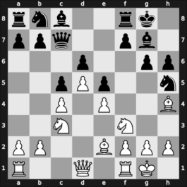 1965 Mar del Plata – Round 10 – Rossetto, Hector – 1/2-1/2 – Najdorf, Miguel – G79