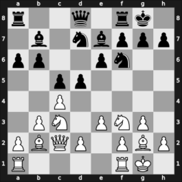 1965 Mar del Plata – Round 13 – Najdorf, Miguel – 1-0 – Bielicki, Carlos – G105
