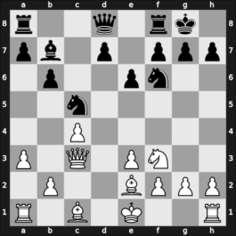 1965 Marianske Lazne – Round 14 – Shamkovich, Leonid – 1/2-1/2 – Keres, Paul – G64