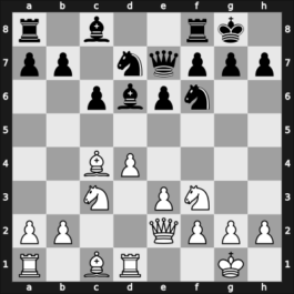1965 New York ch-USA – Round 2 – Addison, Wiliam G – 1-0 – Evans, Larry – G5