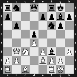 1965 New York ch-USA – Round 5 – Reshevsky, Samuel – 1-0 – Addison, Wiliam G – G15