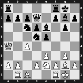 1965 New York ch-USA – Round 10 – Reshevsky, Samuel – 1/2-1/2 – Burger, Kim – G24