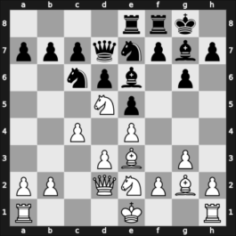 1965 Noordwijk – Round 3 – Botvinnik, Mikhail – 1-0 – Kort, Jacob – G12