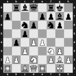 1965 Noordwijk – Round 6 – Botvinnik, Mikhail – 1-0 – Van den Berg, Cees – G21